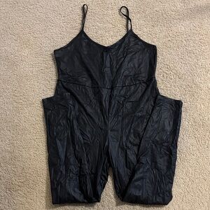 SHEIN Black Spaghetti Strap Jumpsuit